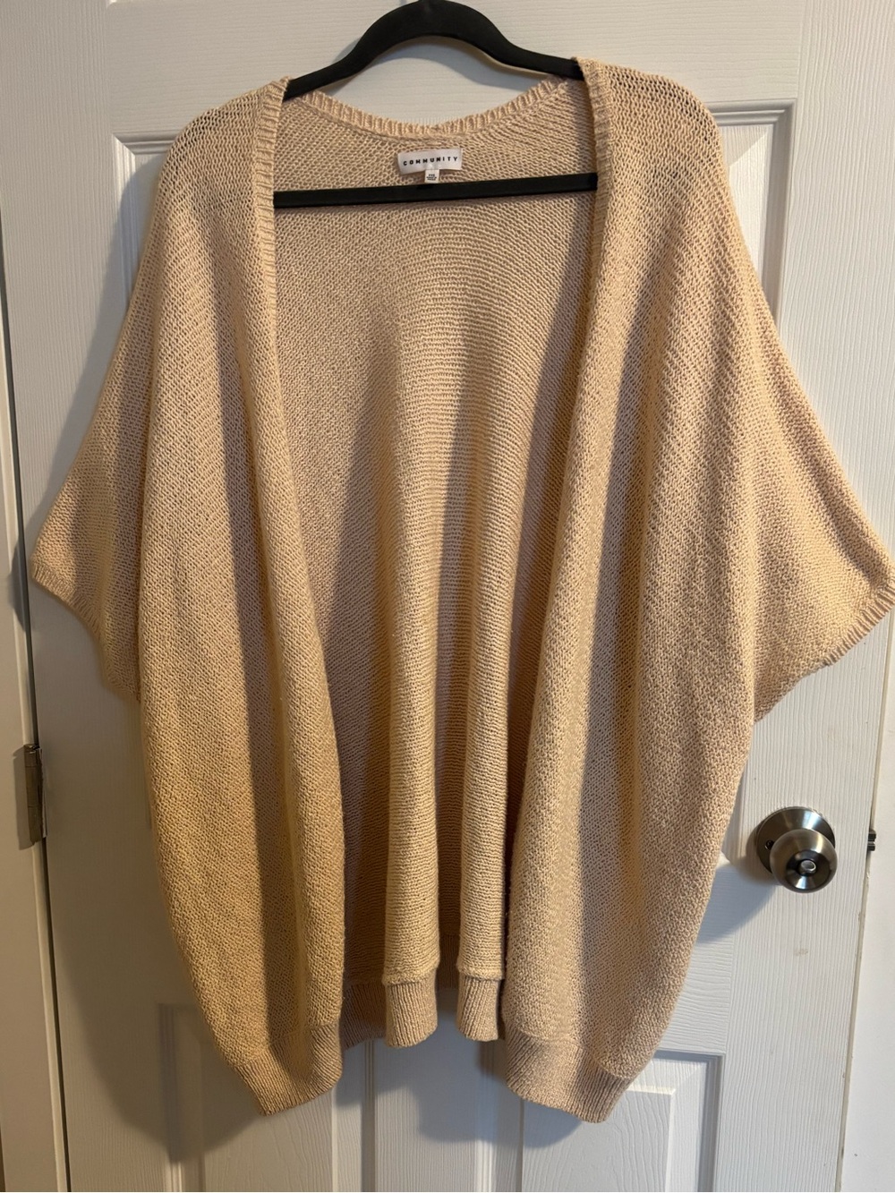 Aritzia community iconic cape in cream
